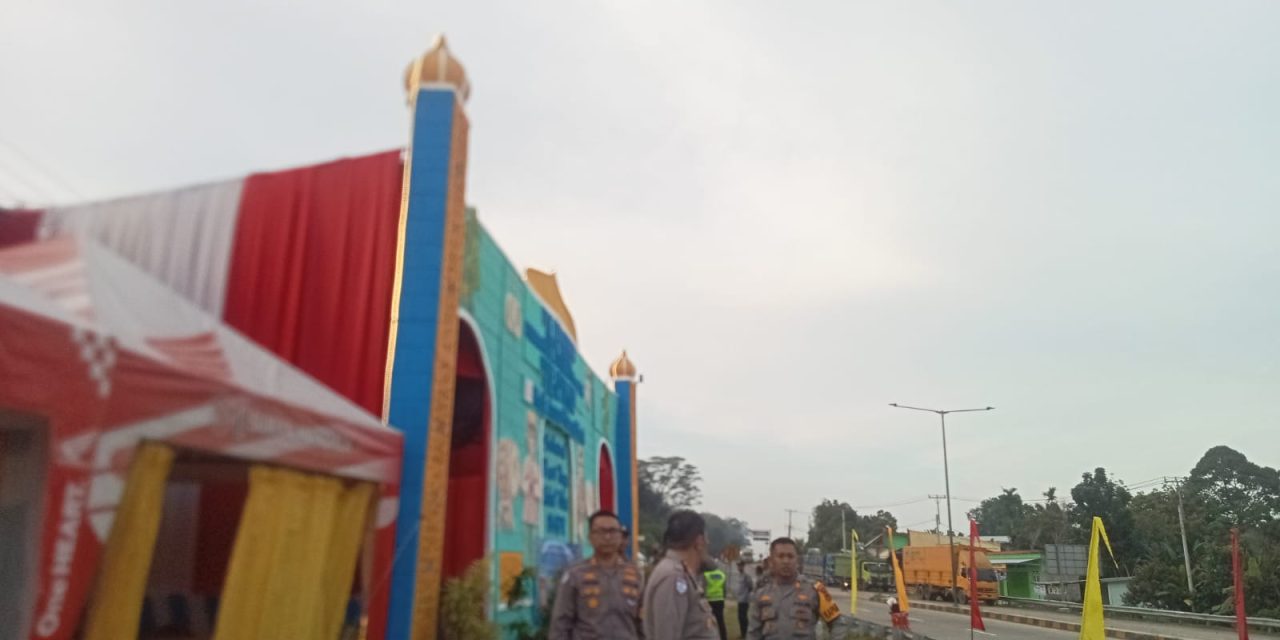 Dirlantas Polda Jambi Pantau Posyan Tol Baleno, Antisipasi Lonjakan Arus Mudik