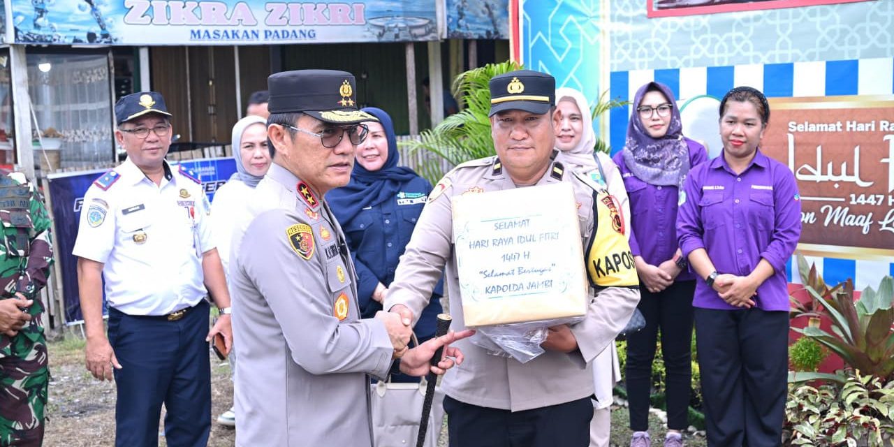 Kapolda Jambi Tinjau Pos Pelayanan Dan Pengamanan, Pastikan Kesiapan Operasi Ketupat 2026