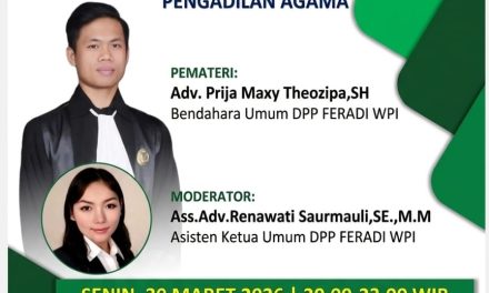 Webinar Pendidikan Hukum Feradi WPI Kembali Digelar Pasca Idul Fitri