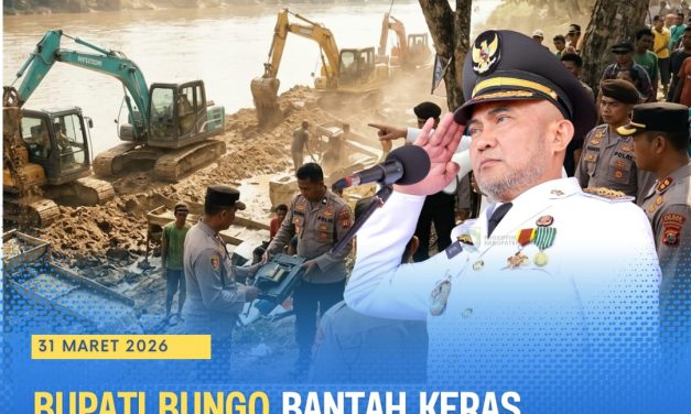 Bupati Bungo Bantah Keras Tudingan Terlibat PETI, “Demi Allah, Tak Ada Sepeserpun Saya Ambil Uang Itu”