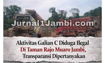 Aktivitas Galian C Diduga Ilegal Di Taman Rajo Muaro Jambi, Transparansi Dipertanyakan
