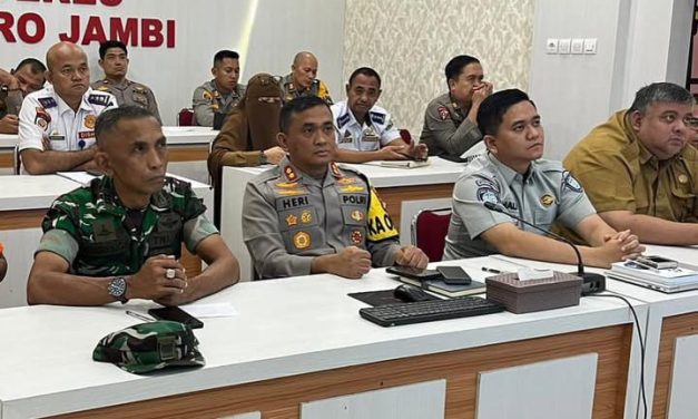 Kapolres Muaro Jambi Ikuti Rakor Lintas Sektoral Pengamanan Idul Fitri 1447 H