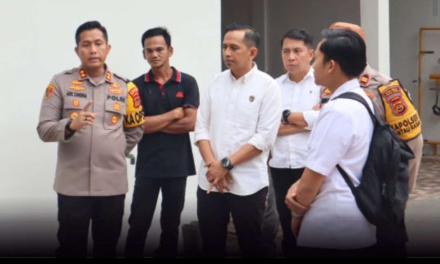 Kapolres Tanjab Timur Cek Pembangunan SPPG Rantau Rasau