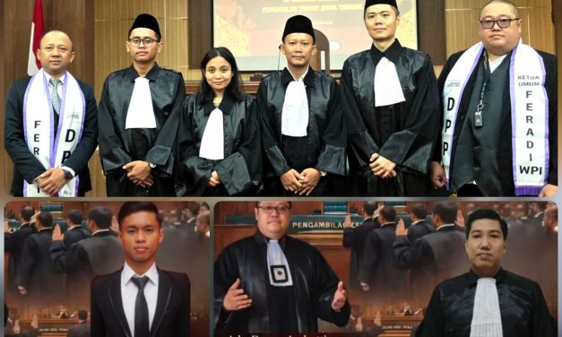 Gihon Bahtera Resmi Disumpah Advokat Di Pengadilan Tinggi Semarang Melalui FERADI WPI