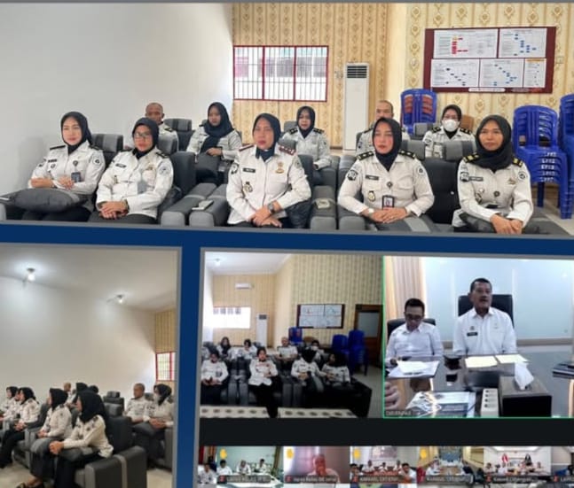 Lapas Perempuan Kelas IIB Jambi Ikuti Zoom Sosialisasi dan Rangkaian Kegiatan Hari Bhakti Pemasyarakatan ke-62