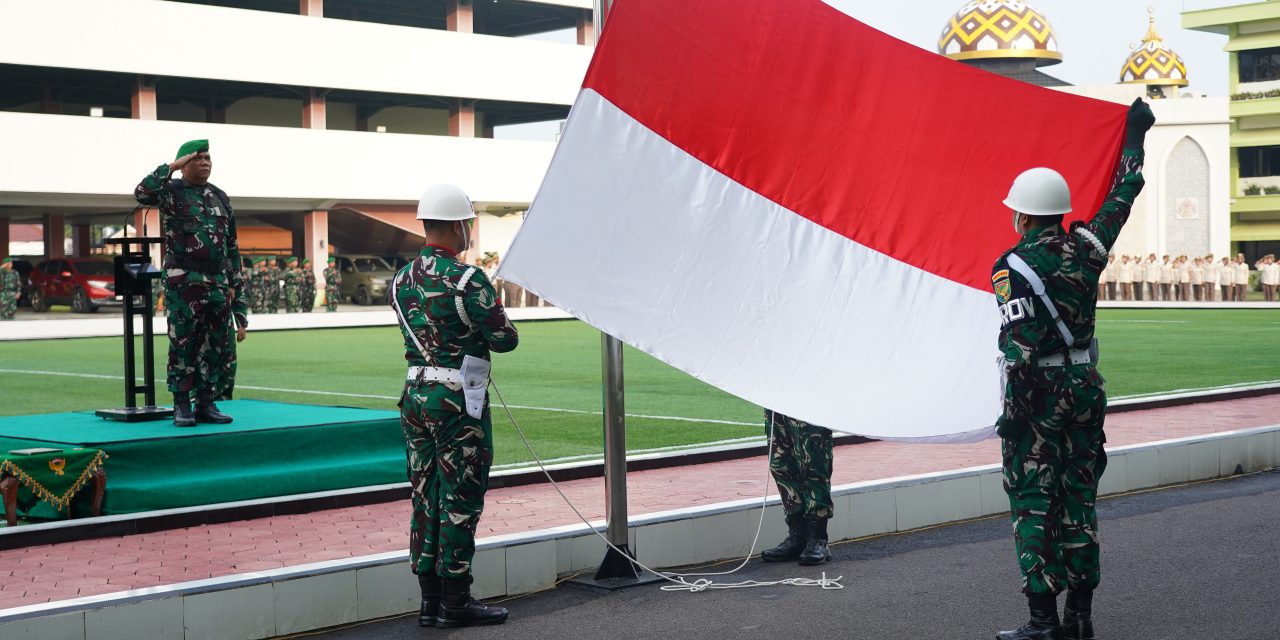 Melalui Upacara Bendera, Kodam II/Sriwijaya Tegaskan Konsistensi Disiplin Dan Nasionalisme