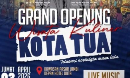 Pemkot Jambi Resmikan Wisata Kuliner Kota Tua, Ruang Baru UMKM Dan Destinasi Wisata Malam