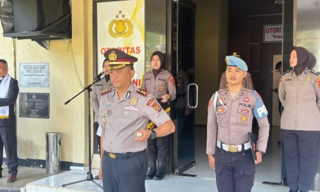 Kapolres Pimpin Sertijab Sejumlah Pejabat Utama Dan Kapolsek Di Polres Muaro Jambi