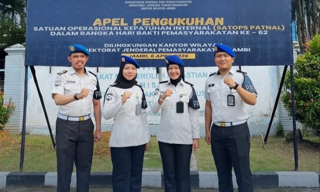Empat Petugas Lapas Perempuan Jambi Dikukuhkan Sebagai Anggota Satopspatnal