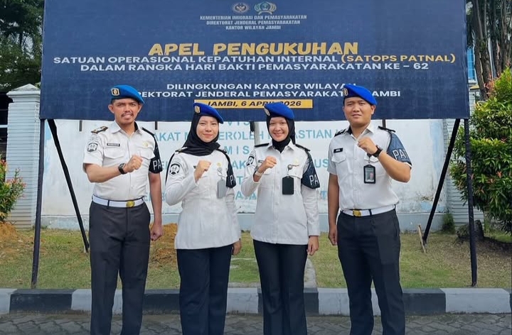 Empat Petugas Lapas Perempuan Jambi Dikukuhkan Sebagai Anggota Satopspatnal