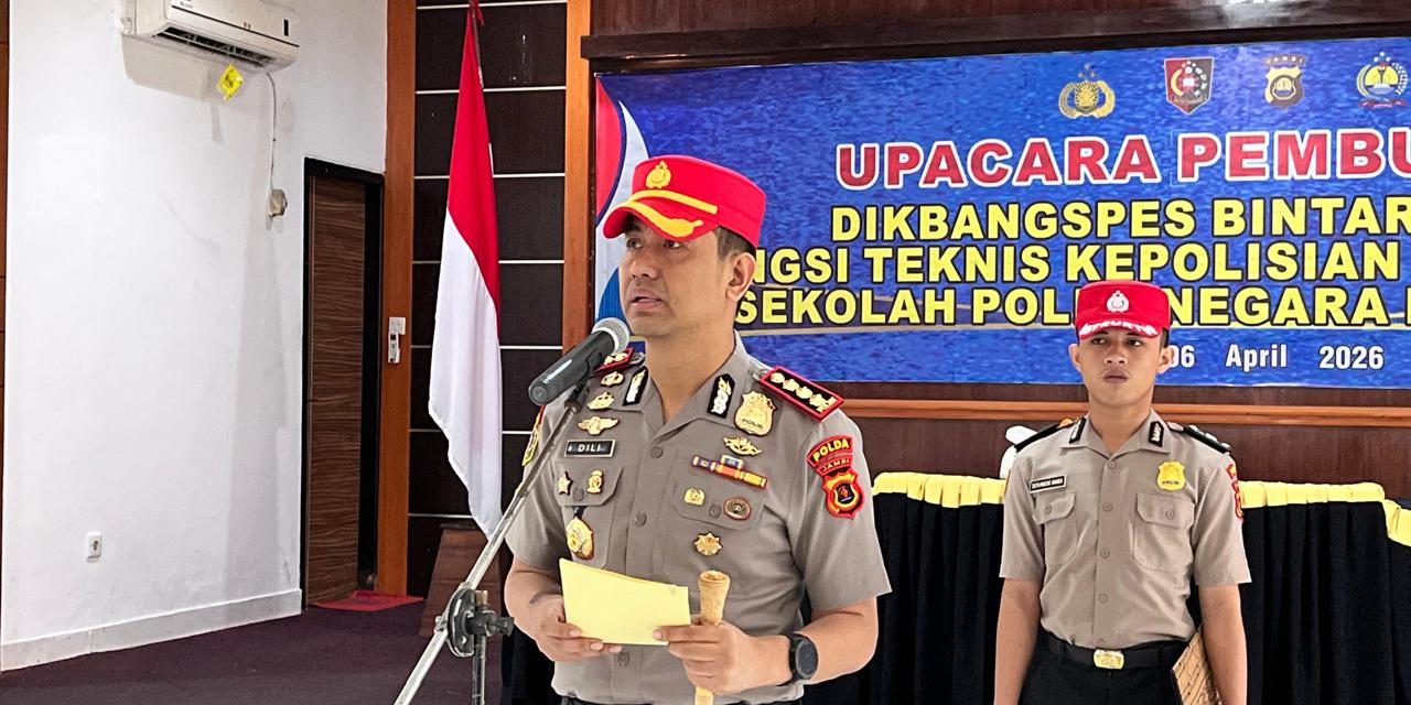 SPN Polda Jambi Buka Dikbangspes Bintara Dasar Fungsi Teknis Gelombang II Tahun 2026