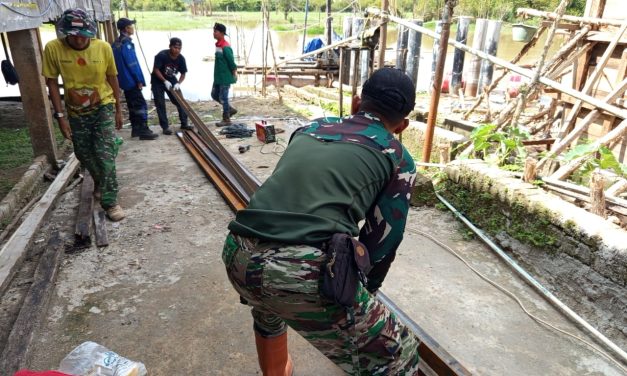 Pembangunan Dua Jembatan Gantung Di OKI Dikebut, Progres Fisik Terus Digenjot