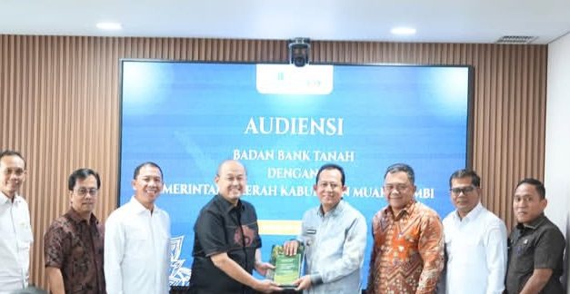 Bupati Muaro Jambi Audiensi Dengan Badan Bank Tanah, Bahas Solusi Pengelolaan Lahan