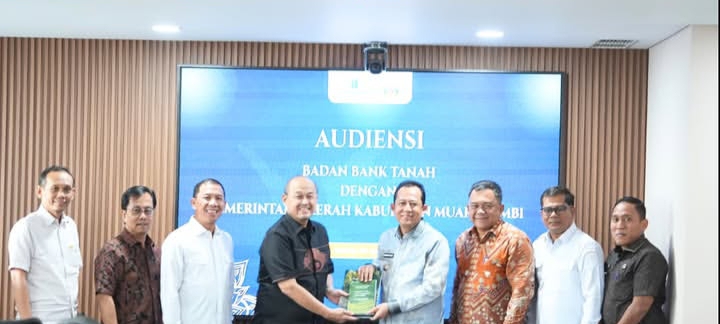 Bupati Muaro Jambi Audiensi Dengan Badan Bank Tanah, Bahas Solusi Pengelolaan Lahan