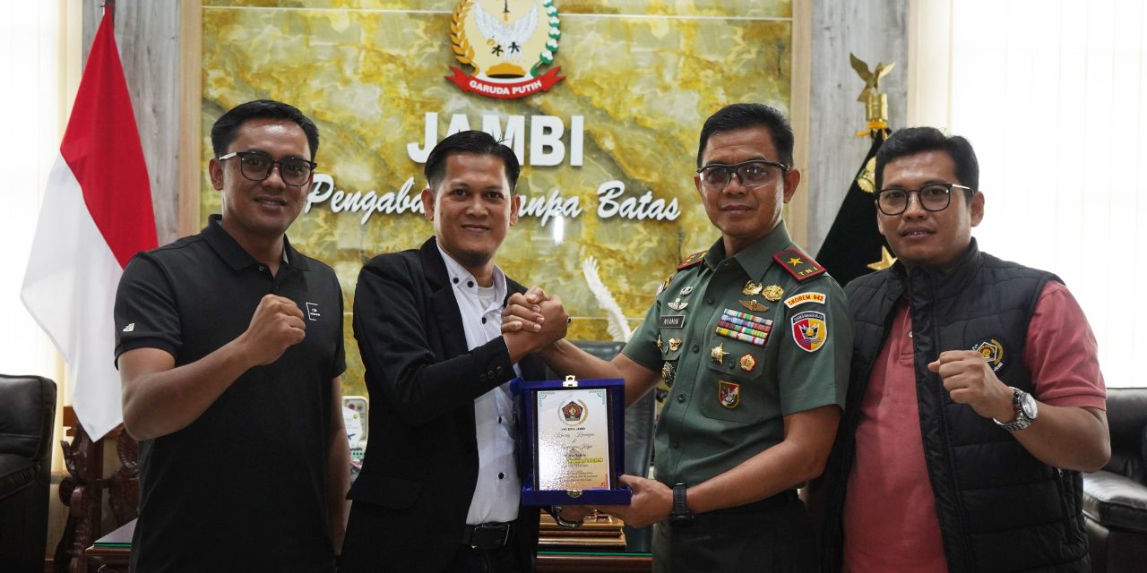 Danrem 042/Gapu Terima Audiensi PWI Kota Jambi, Perkuat Sinergi Informasi Publik