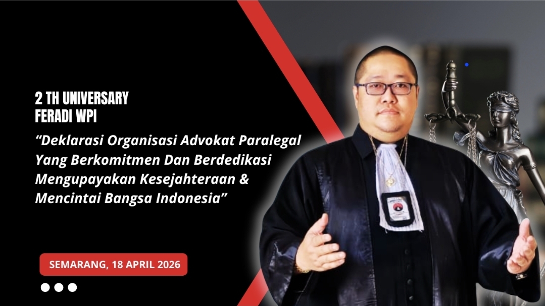 Ketua Umum FERADI WPI Kupas Makna Tema Milad Ke-2: Organisasi Harus Hadir Dengan Komitmen, Dedikasi, Dan Cinta Tanah Air