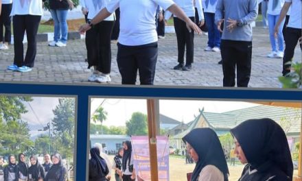 Semarak Hari Bakti Pemasyarakatan Ke-62, Kanwil Ditjenpas Jambi Gelar Bazar Dan Senam Bersama