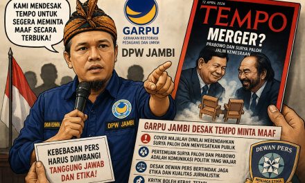 GARPU Jambi Desak Tempo Minta Maaf Atas Cover Surya Paloh