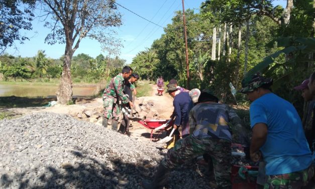 Pembangunan Jembatan Beton Air Mendanau Perkuat Akses Dan Perekonomian Warga