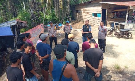 Polsek Bahar Selatan Sosialisasikan Aturan Migas, Aktivitas Drilling Rakyat Diminta Dihentikan Sementara