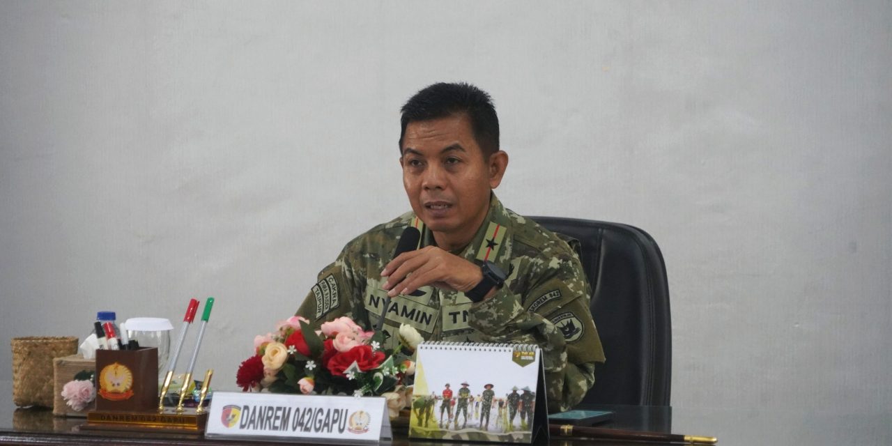 Antisipasi Karhutla 2026, Korem 042/Gapu Gelar Rakor Lintas Sektoral Dorong Langkah Preventif