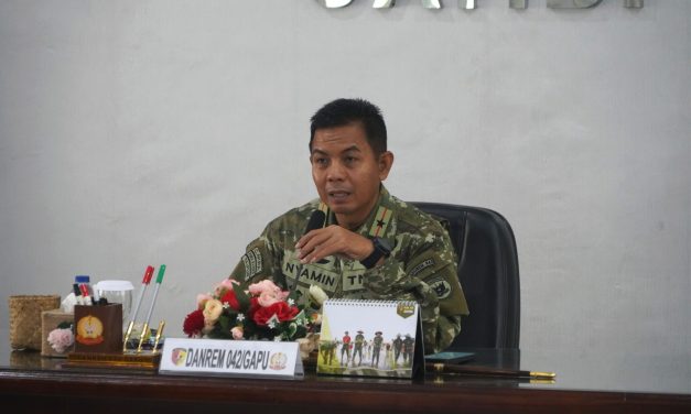 Antisipasi Karhutla 2026, Korem 042/Gapu Gelar Rakor Lintas Sektoral Dorong Langkah Preventif