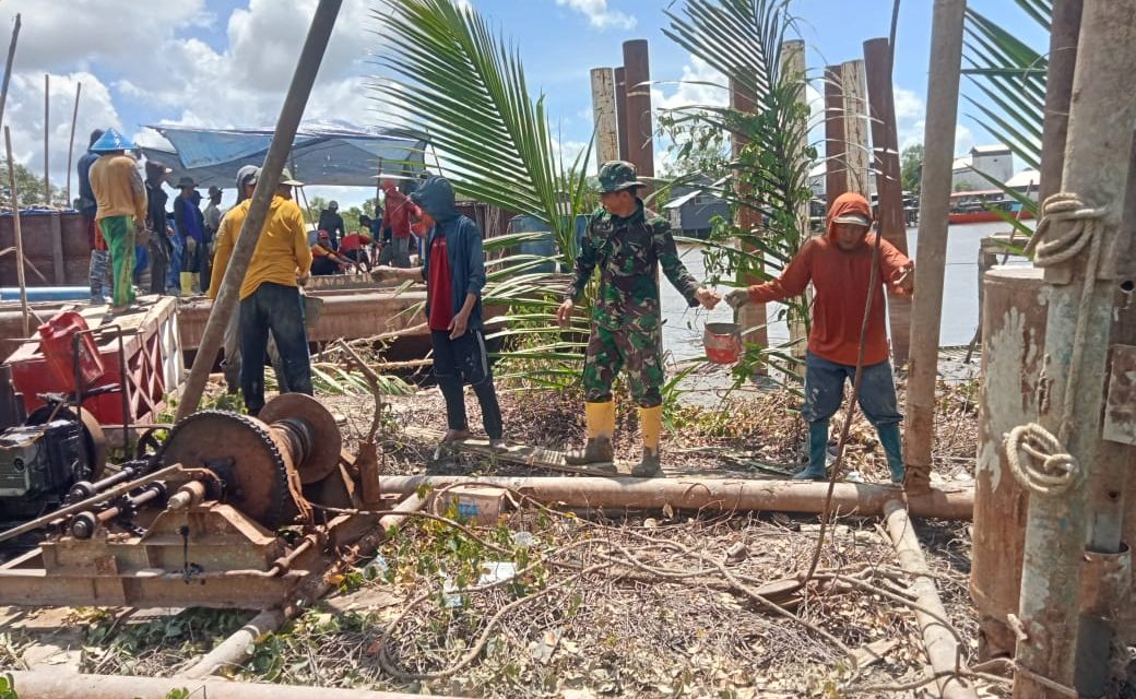 Hadapi Medan Sulit, Danrem 044/Gapo Dan Dandim 0402/OKI-OI Tinjau Pembangunan Jembatan Gantung Koala Dua Belas