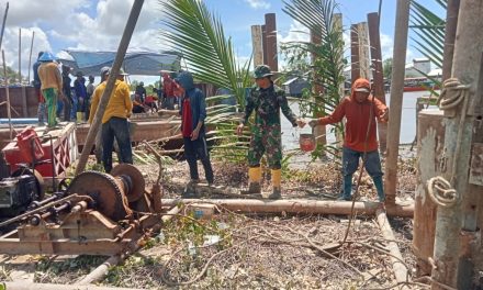 Hadapi Medan Sulit, Danrem 044/Gapo Dan Dandim 0402/OKI-OI Tinjau Pembangunan Jembatan Gantung Koala Dua Belas