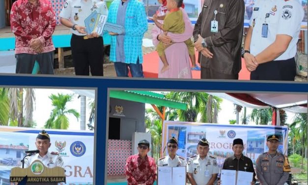 Kakanwil Ditjenpas Jambi Hadiri Serah Terima Bedah Rumah, Sinergi BAZNAS Dan Lapas Wujudkan Kepedulian Sosial