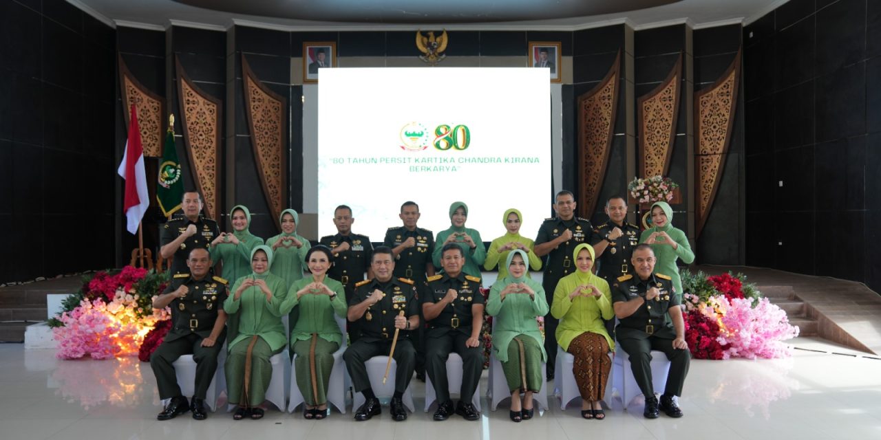 Kodam XX/Tuanku Imam Bonjol Peringati HUT Ke-80 Persit Kartika Chandra Kirana