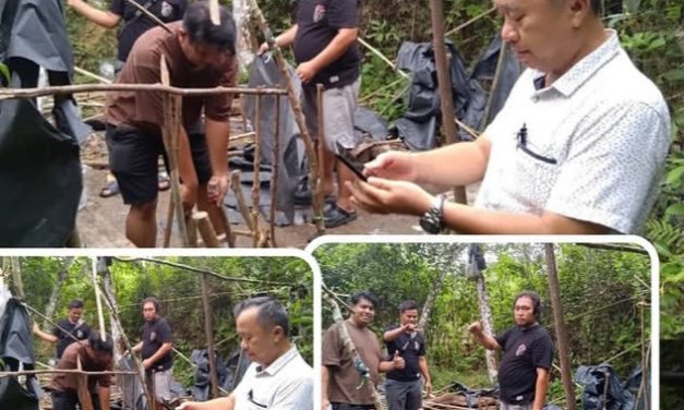 Polsek Sekernan Tindak Lokasi Diduga Pesta Narkoba, Basecamp Di Desa Tunas Mudo Dihancurkan