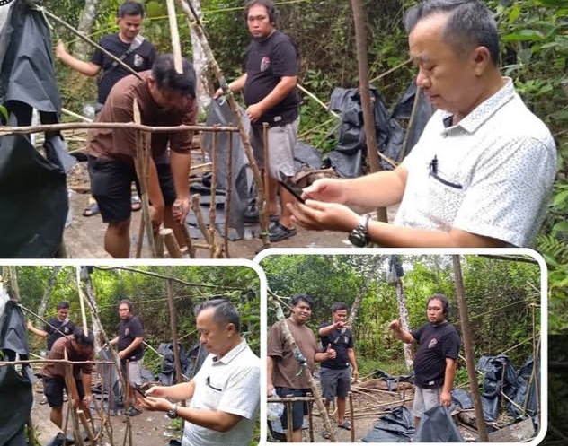 Polsek Sekernan Tindak Lokasi Diduga Pesta Narkoba, Basecamp Di Desa Tunas Mudo Dihancurkan