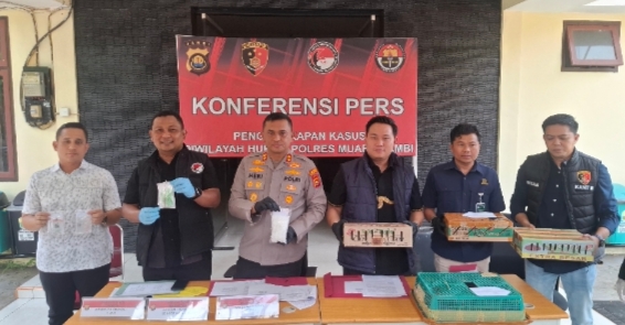 Polres Muaro Jambi Gagalkan Penyelundupan 446 Burung, Narkotika Ikut Diamankan