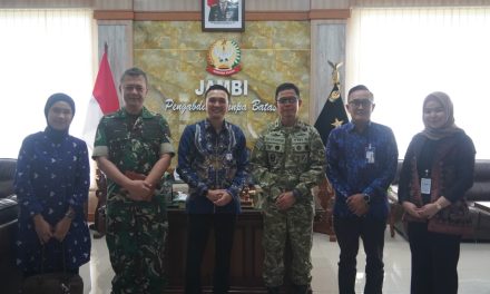 Bangun Sinergi Strategis, Danrem 042/Gapu Terima Audiensi Pimpinan BRI Cabang Jambi