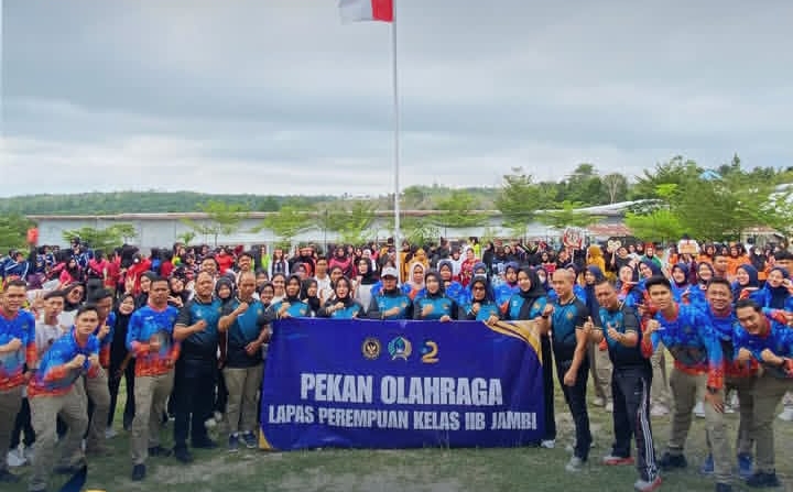 Pekan Olahraga Narapidana Dibuka, Lapas Perempuan Jambi Hidupkan Semangat Pembinaan Humanis