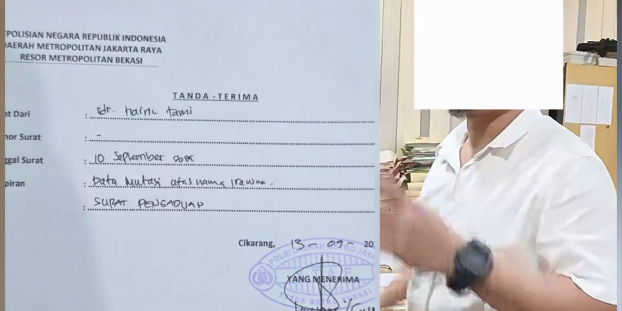 Delapan Bulan Kasus Penggelapan Mandek Di Polres Metro Bekasi, Pelapor Kecewa Kinerja Penyidik Disorot Dan Kepastian Hukum Dipertanyakan