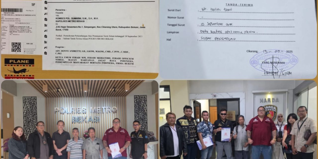 Hairil Tami Soroti Lambannya Penanganan Dugaan Penggelapan Di Unit II Harda Polres Metro Bekasi Kabupaten
