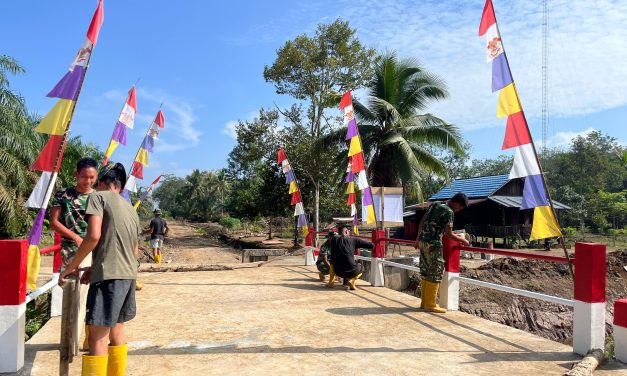 Capai 100% Jembatan Garuda Desa Bandar Agung, Warga Ucap Terima Kasih Kepada Presiden