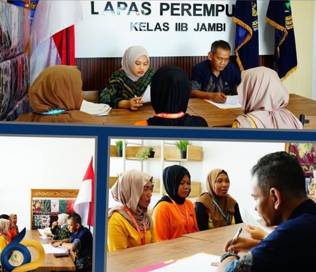 Hakim Wasmat PN Sengeti Tinjau Pembinaan Warga Binaan Di Lapas Perempuan Jambi