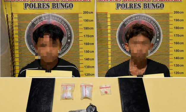 Satresnarkoba Polres Bungo Ringkus Dua Terduga Pelaku Narkotika Di Tanah Sepenggal