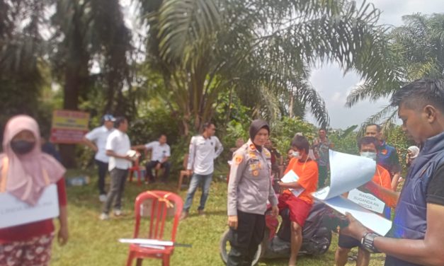 Polsek Kotabaru Gelar Rekonstruksi Kasus Pembunuhan Di Pinang Merah