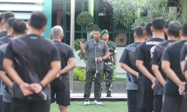 Pangdam II/Sriwijaya Tekankan Pentingnya Fisik Prima Dan Solidaritas Prajurit
