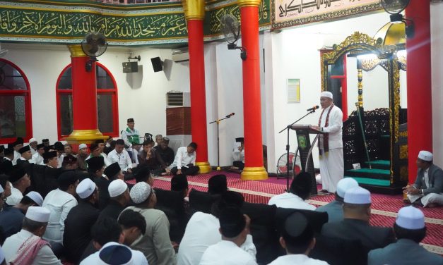 Kasdam II Sriwijaya Hadiri Pengajian Akbar Bersama Menag RI Di Masjid Cheng Ho Palembang