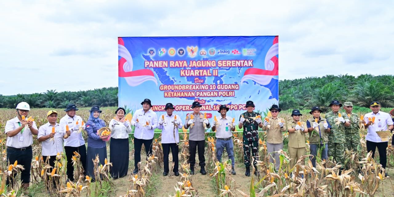 Sekda Muaro Jambi Hadiri Panen Raya Jagung Serentak Kuartal II Tahun 2026