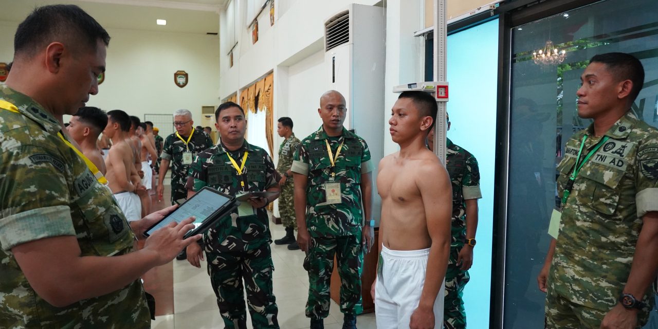 Kasdam II Sriwijaya Tegaskan Seleksi Bersih Dalam Sidang Pemilihan Caba PK TNI AD
