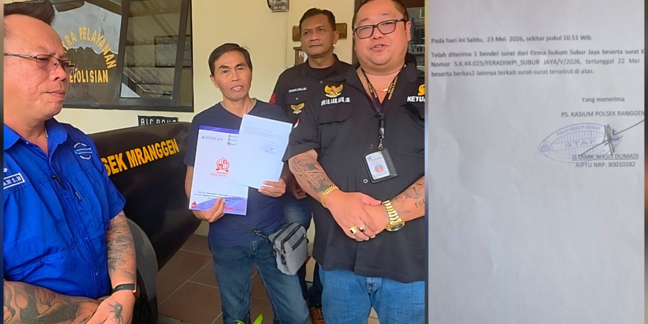 Firma Hukum Subur Jaya Dan FERADI WPI Dampingi Aduan Dugaan Perzinahan Di Polsek Mranggen