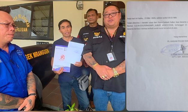 Firma Hukum Subur Jaya Dan FERADI WPI Dampingi Aduan Dugaan Perzinahan Di Polsek Mranggen