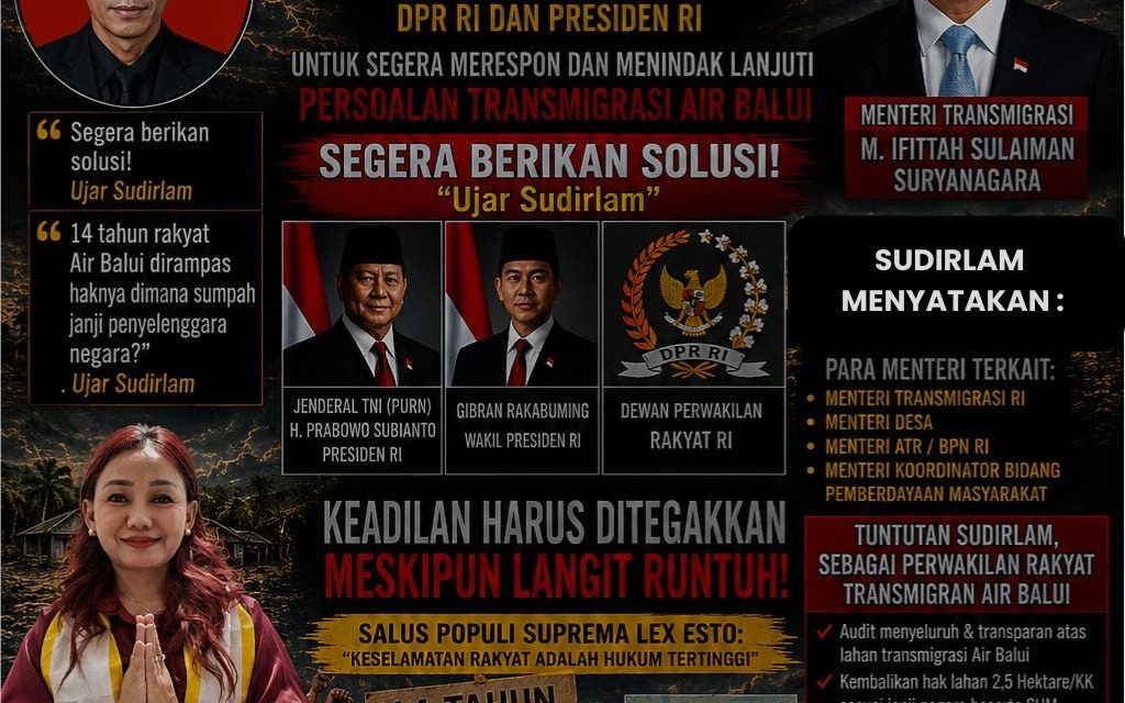 Sudirlam Datangi DPD FERADI WPI DKI Jakarta, Sampaikan Aspirasi Masyarakat Transmigrasi Air Balui
