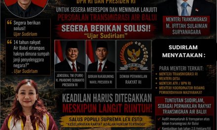 Sudirlam Datangi DPD FERADI WPI DKI Jakarta, Sampaikan Aspirasi Masyarakat Transmigrasi Air Balui