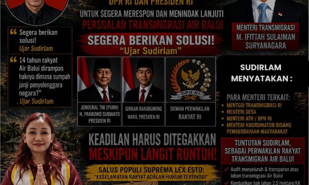 Sudirlam Datangi DPD FERADI WPI DKI Jakarta, Sampaikan Aspirasi Masyarakat Transmigrasi Air Balui